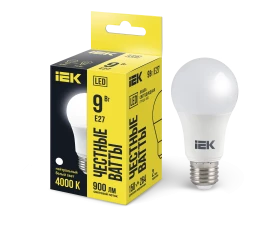 Лампа LED A60 шар 9Вт 230В 4000К E27 IEK