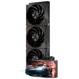 Водяное охлаждение для процессора/ Water Cooling System Thermalright Rainbow Vision 360 Turbo (360mm, LED, Black, ARGB/ Fans: 3x120mm, 120.38CFM, 44.7dBA, 3000RPM/ Pump height 86mm, 6400RPM, Rad thickness 27mm/ S: 1700, 1200, 1851, 115X, 2011, 2066, AM5,