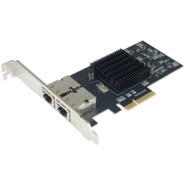 Сетевая карта/ 10G Dual RJ-45 PCIe Gen4 x4 5-Speed Multi-Gigabit Network Adapter (Intel E610-XAT)