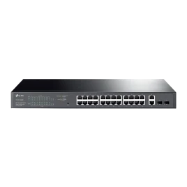 Сетевой коммутатор/ 28-port Easy Smart switch with 24 PoE+ ports, 26 10/100/1000 Mbps RJ45 ports and 2 independent SFP slots