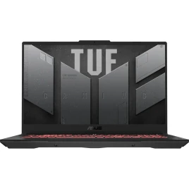 Ноутбук/ ASUS TUF A17 FA707NUG-HX182 17.3"(1920x1080 (матовый, 144Hz) IPS)/AMD Ryzen 7 7445HS(3.55Ghz)/16384Mb/512PCISSDGb/noDVD/Ext:nVidia GeForce RTX4050(6144Mb)/Cam/BT/WiFi/56WHr/war 1y/2.6kg/Mecha Gray/DOS