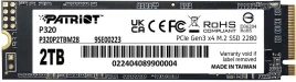 Твердотельный накопитель Patriot PCIe 3.0 x4 2TB P320P2TBM28 P320 M.2 2280 [P320P2TBM28]