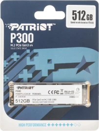 Твердотельный накопитель Patriot PCIe 3.0 x4 512GB P300P512GM28 P300 M.2 2280 [P300P512GM28]
