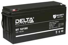 Батарея DELTA серия DT, DT 12150, напряжение 12В, емкость 150Ач (разряд 20 часов),  макс. ток разряда (5 сек.) 1500А, макс. ток заряда 45А, свинцово-кислотная типа AGM, клеммы под болт М8, ДxШxВ 486х171х243мм., вес 40кг., срок службы 10 лет./ Battery DELT