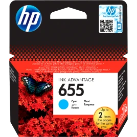 Картридж/ HP 655 Cyan Ink Cartridge