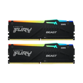 Память оперативная/ Kingston 32GB 5600MT/s DDR5 CL36 DIMM (Kit of 2) FURY Beast RGB EXPO