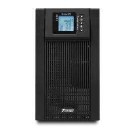 ИБП POWERMAN Online 3000, LCD, двойного преобразования, 3000ВА, 2700Вт, 3 евророзетки с резервным питанием, USB, RS232, слот SNMP, разъем EPO, батарея 12В 9Ач 6 шт., 285 х 445 х 570 мм., 28.6 кг./ UPS POWERMAN Online 3000, LCD, dual conversion, 3000VA, 27