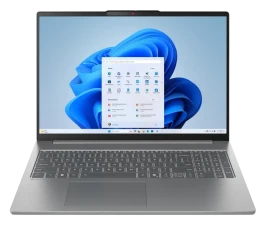 Ноутбук/ Lenovo IdeaPad Slim 5 16AKP10 16"(2880x1800 OLED)/AMD Ryzen AI 7  350(2Ghz)/16384Mb/512PCISSDGb/noDVD/Int:AMD Radeon 860M/Cam/BT/WiFi/80WHr/war 1y/1.76kg/luna grey/noOS + 100W, RU kbd