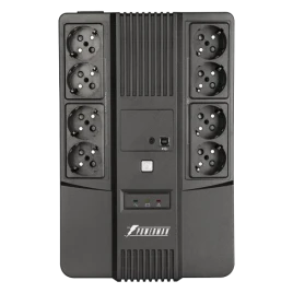ИБП POWERMAN Brick 650 PLUS, линейно-интерактивный, 650ВА, 360Вт, 4 евророзетки с резервным питанием, 4 евророзетки с фильтрацией, USB, защита RJ45/RJ11, батарея 12В 7Ач 1 шт., 293мм х 202мм х 93мм, 4.5 кг./ UPS POWERMAN Brick 650 PLUS, line-interactive,