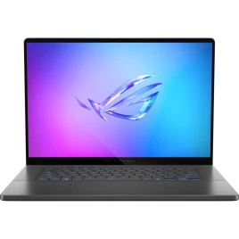 Ноутбук/ ASUS ROG Zephyrus G16 GU605CM-QR111 16"(2560x1600 OLED 240Hz)/Intel Core Ultra 7 255H(2Ghz)/32768Mb/1024PCISSDGb/noDVD/Ext:nVidia GeForce RTX 5060(8192Mb)/Cam/BT/WiFi/90WHr/war 1y/1.85kg/Eclipse Gray/noOS + чехол