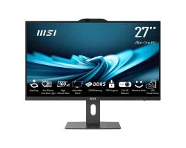 Моноблок/ MSI PRO AP272P 14M-630XRU   27"(1920x1080 IPS)/Intel Core i3 14100(3.5Ghz)/8192Mb/512PCISSDGb/noDVD/Int:Intel UHD Graphics 730/Cam/BT/WiFi/-/war 1y/7.5kg/Black/DOS + Wireless KB+M