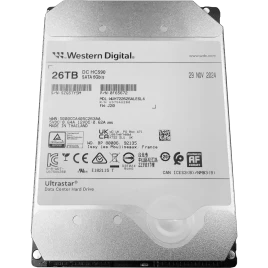 Жесткий диск/ HDD WD SATA3 Server 26Tb Ultrastar DC HC590 7200 6Gb/s 512MB 1 year warranty (replacement ST24000NM002H, MG11ACA24TE, WUH722424ALE6L4, WUH722424ALE604, WUH722624ALE6L4, WD241KRYZ)