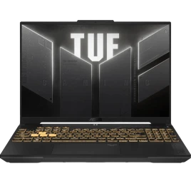Ноутбук/ ASUS TUF F16 FX607VJB-RL103 16"(1920x1200 (матовый, 144Hz) IPS)/Intel Core 5 210H(2.2Ghz)/16384Mb/512PCISSDGb/noDVD/Ext:nVidia GeForce RTX3050(6144Mb)/Cam/WiFi/56WHr/war 1y/2.2kg/Mecha Gray/DOS