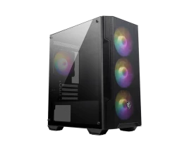 Корпус ПК без блока питания/ Case MSI MAG FORGE M100A, Mini-Tower, TG, 4x120mm ARGB, 2xUSB 2.0, 1xUSB 3.0, mATX, mITX Black