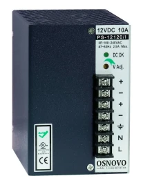 Блок питания/ OSNOVO Промышленный блок питания. DC12V, 10A (120W). Диапазон входных напряжений: AC195-265V