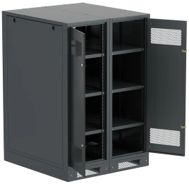 ITK LINEA B Шкаф (пустой) 1350х900мм дверь двуст. мет. чер.