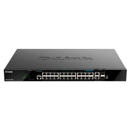 Коммутатор/ DGS-1520-28MP Managed L3 Stackable Switch 20x1000Base-T PoE, 4x2.5GBase-T PoE, 2x10GBase-T, 2x10GBase-X SFP+, PoE Budget 370W (740W with DPS-700), CLI, RJ45 Console, RPS