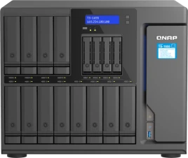 Сетевое хранилище без дисков/ SMB QNAP TS-1655-8G NAS 16-Bay (12x 3.5"/2.5" HDD/SSD bays + 4x 2.5" SSD bays + 2x M.2 2280 SATA slots), Intel Atom C5125 8-core processor, 2.8GHz, 8 GB DDR4 (1 x 8 GB) up to 128 GB (4 x 32 GB), 2x 2.5 GbE BASE