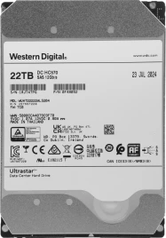 Жесткий диск WD SAS 3.0 22TB 0F48052 WUH722222AL5204 Server Ultrastar DC HC570 512E (7200rpm) 512Mb 3.5" [0F48052]