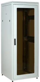 ITK LINEA N 28U 800х800мм стекл. пер. дв. задн. металл. сер.