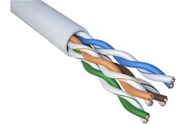 Кабель Caplex Cat5e 4 пары UTP PVC (внутренний), белый, коробка 305 м