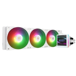 Водяное охлаждение для процессора/ Water Cooling System Thermalright Grand Vision 360 (360mm, LED, White, ARGB/ Fans: 3x120mm, 80.45CFM, 29.4dBA, 2150RPM/ Pump height 72.5mm, 6400RPM, Rad thickness 27mm/ S: 1700, 1200, 1851, 115X, 2011, 2066, AM5, AM4)