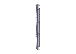 Systeme Electric vertical cable manager, Excelente series, plastic fingers, with cover, for 48U cabinets 750mm and 800mm wide