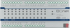 Donel KNX 24-канальный многофункциональный актуатор, 10A Установка на DIN-рейку, Номинальное напряжение 230/400 В переменного тока, 50–60 Гц, внутреннее использование магнитного реле 10 А, привод переключателя/жалюзи/фанкойла, Cерия DKNX