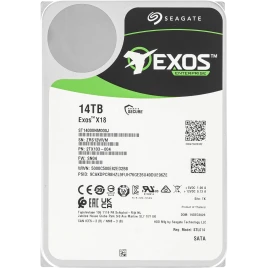 Жесткий диск Seagate SATA-III 14TB ST14000NM000J Exos X18 4KN (7200rpm) 256Mb 3.5" [ST14000NM000J]
