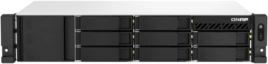 Сетевое хранилище без дисков/ SMB QNAP TS-864eU-8G NAS, 8-tray 3,5"/2,5" w/o HDD, 4-core Intel Celeron N5095 2.0-2.9 GHz, 8GB DDR4 max, 2x2.5GbE LAN, 2U Rackmount, 1x300W PSU.  W/o rail kit RAIL-B02