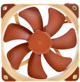 Кулер для корпуса/ Case Cooler Noctua NF-A14 FLX (140x140x25mm, 3-pin, 67.98FM, 19.2dBA, 1200RPM, Beige/Brown)