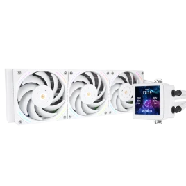 Система жидкостного охлаждения/ Water Cooling System Thermalright Frozen Vision 360 V2 (360mm, LED, White, ARGB/ Fans: 3x120mm, 69CFM, 27dBA, 2150RPM/ Pump height 60mm, 23dBA, 3000RPM, Rad thickness 27mm/ S: 1700, 1200, 1851, 115X, 2011, 2066, AM5, AM4)