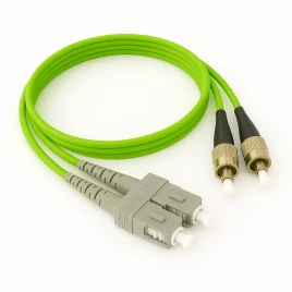 Патч-корд ADVANT ADVOM5-PCD20-SCFC-UU-LL, Duplex, тип волокна: MM 50/125 (OM5). Разъемы: SC/UPC-FC/UPC. Длина: 20, оболочка: LSZH, диаметр кабеля: 3