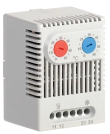 Термостат двухканальный  от 0 до +60°C NO+NC IEK