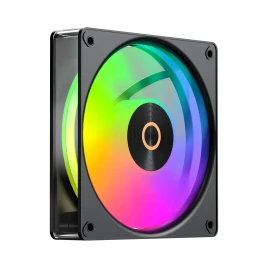 Кулер для корпуса/ Case Cooler Ocypus Gamma F12 Elite BK ARGB REVERSE BLADE (120x120x25mm, 4-pin PWM, ARGB, 56CFM, 26dBA, 1800RPM, Black)