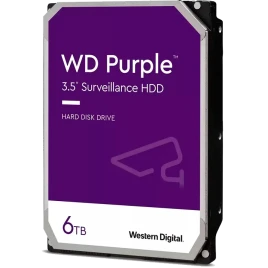 Жесткий диск/ HDD WD SATA3 6TB Purple Surveillancer 5400 RPM 256Mb 1 year warranty