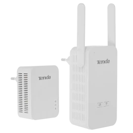 Набор PowerLine адаптеров/ Tenda PH5 Набор PowerLine адаптеров, 1000 Мбит/с, в комплекте - 2 шт (P3, PA6), Wi-Fi 2.4 ГГц 300 Мбит/с