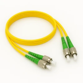Патч-корд ADVANT ADVOS2-PCD005-LCLC-UU-LW, Duplex, тип волокна: SM 9/125 (OS2). Разъемы: FC/APC-FC/APC. Длина: 0,5, оболочка: LSZH, диаметр кабеля: 3