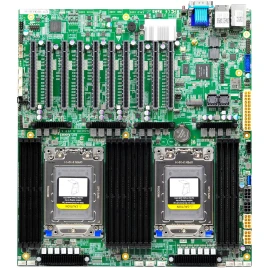 Материнская плата/ MB Gooxi G2DERO-B-PK2, 2xSP3 AMD EPYC 7001/7002/7003, 16xDDR4 ECC REG, 2xSFF8643, 6* PCI-E 4.0 x8, 4* PCI-E 4.0 x16, M.2 PCIe x4 2280, 2x1GbE LAN i350, IPMI, VGA, COM, 2*USB 3.0, E-ATX
