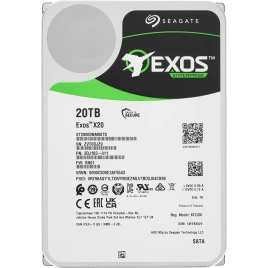 Жесткий диск/ HDD Seagate SATA3 20Tb Exos X20 7200 256Mb OFFICIAL RECERTIFIED 1 year warranty
