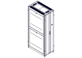 Шкаф Systeme Electric, серия Uniprom, 48U-600/1070, боковые панели 4шт, черный
