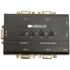 Коммутатор/ 4-портовый KVM-переключатель с портами VGA и USB