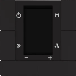 Donel Многофункциональный термостат KNX, 55 мм ЖК-экран, 2 интерфейса, Цвет: серый, Cерия DKNX