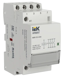 ARMAT Контактор модульный KMR 25А 24В AC/DC 4НО IEK