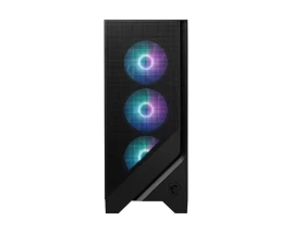 Корпус ПК без блока питания/ Case MSI MAG FORGE 320R AIRFLOW, Midi-Tower, TG, 4x120mm ARGB, 2xUSB 3.2, ATX, mATX, mITX Black
