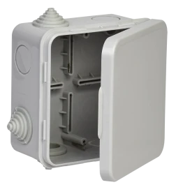 Коробка расп. КМ41256 100х100х50мм о/к IP54 8 вв. серая IEK