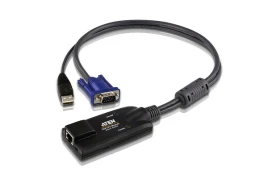 Модуль удлинителя, SVGA+KBD+MOUSE USB,  40 метр., для подкл. комп. к перекл. макс.разреш. 1600х1200, RJ45+HD-DB15+USB A-тип, Female+2xMale, без Б.П., (DDC2B)/ATEN/ USB VGA KVM Adapter