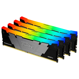 Память оперативная/ Kingston 32GB 3200MT/s DDR4 CL16 DIMM (Kit of 4) FURY Renegade RGB