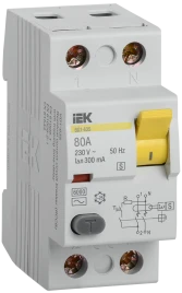 УЗО ВД1-63S 2Р 80А 300мА IEK