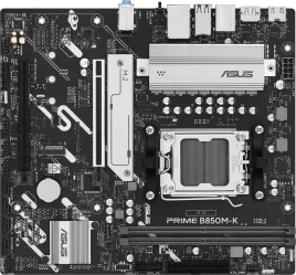 Материнская плата Asus PRIME B850M-K SocketAM5 AMD B850 2xDDR5 mATX AC`97 8ch(7.1) 2.5Gg RAID+HDMI+DP